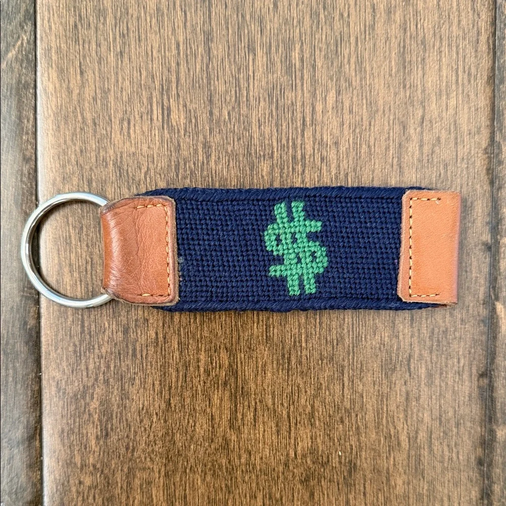 Needlepoint “$” keychain - Picture 1 of 5